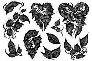 vines collarbone tattoo idea