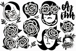 older self hugging younger self tattoo idea