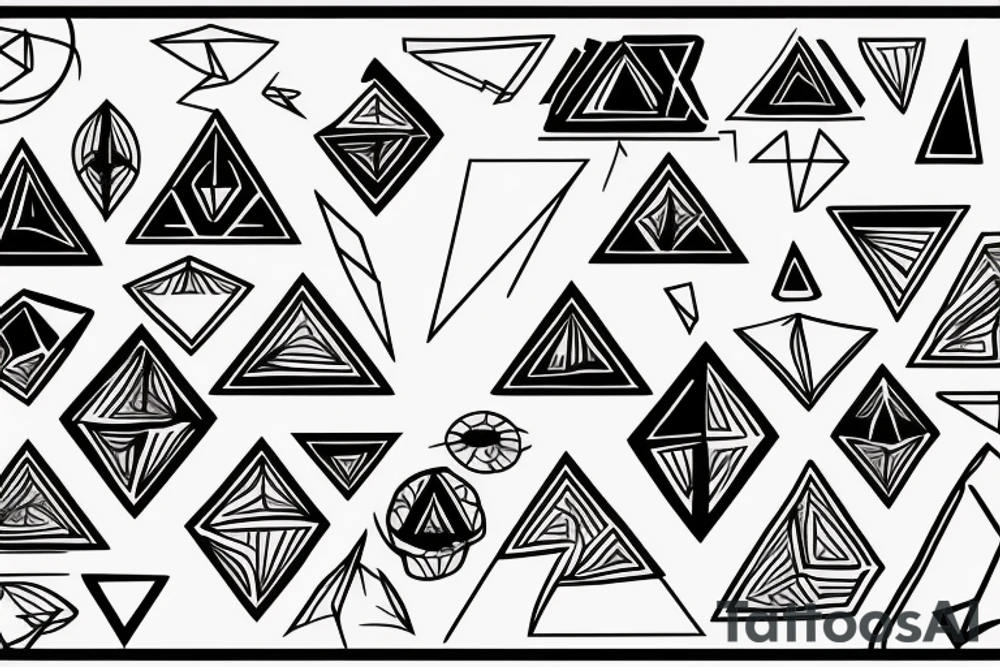 Triangle with life tattoo idea