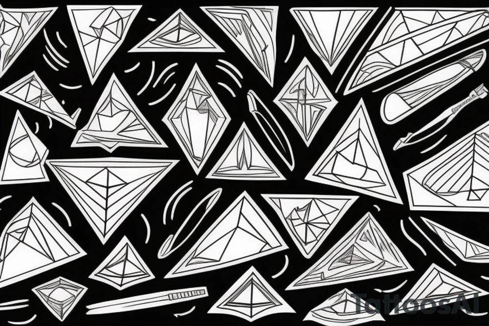 Triangle with life tattoo idea