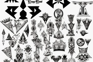 kingdom hearts crown tattoo idea
