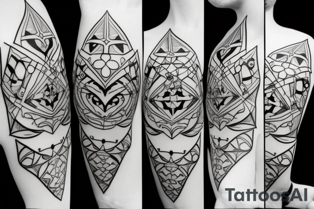 kingdom hearts crown repeating tattoo idea