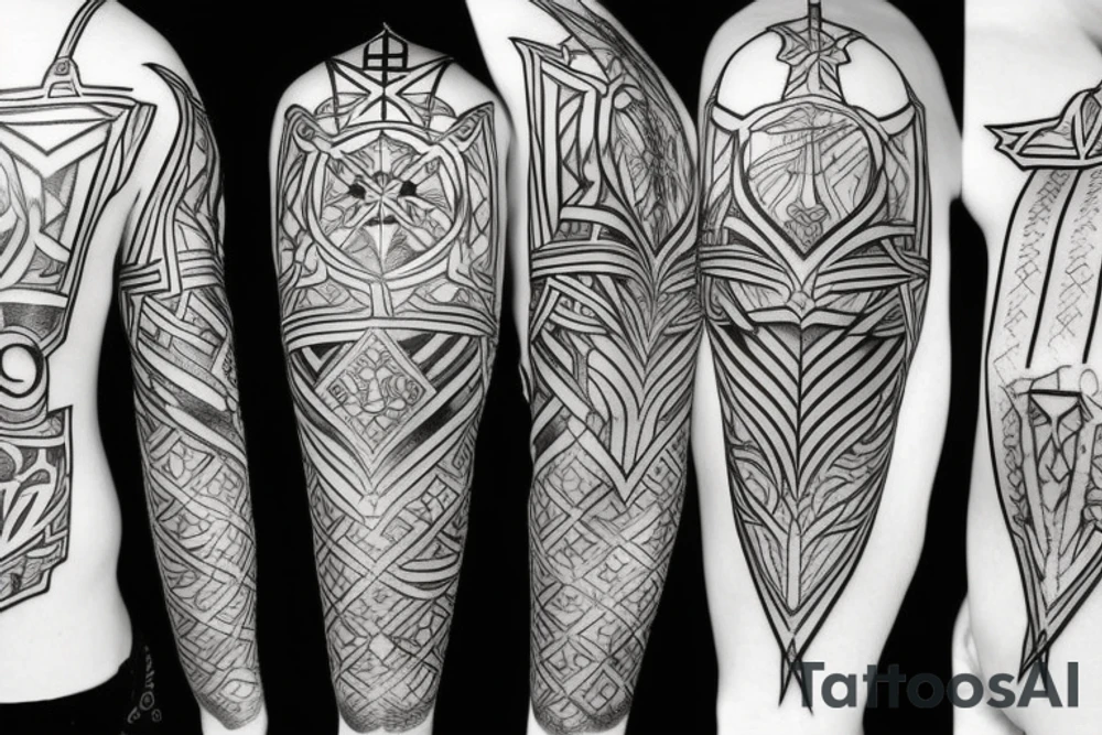 kingdom hearts crown repeating tattoo idea