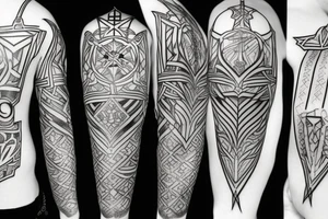 kingdom hearts crown repeating tattoo idea