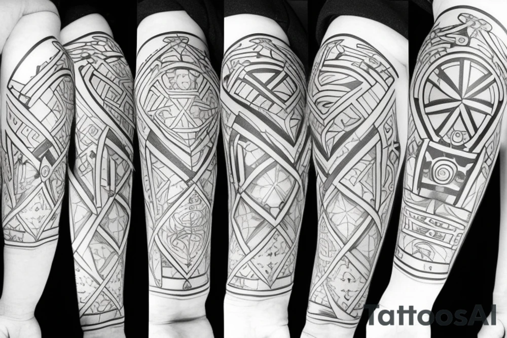 kingdom hearts arm band tattoo idea