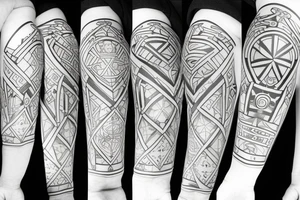 kingdom hearts arm band tattoo idea