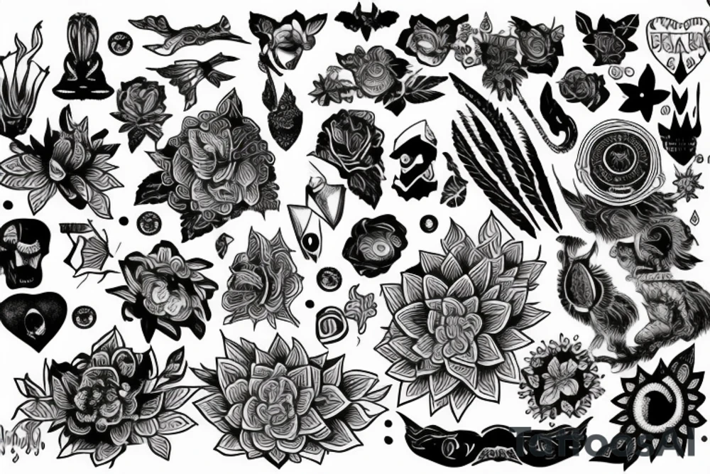 A human overthinking and overanalyzing tattoo idea