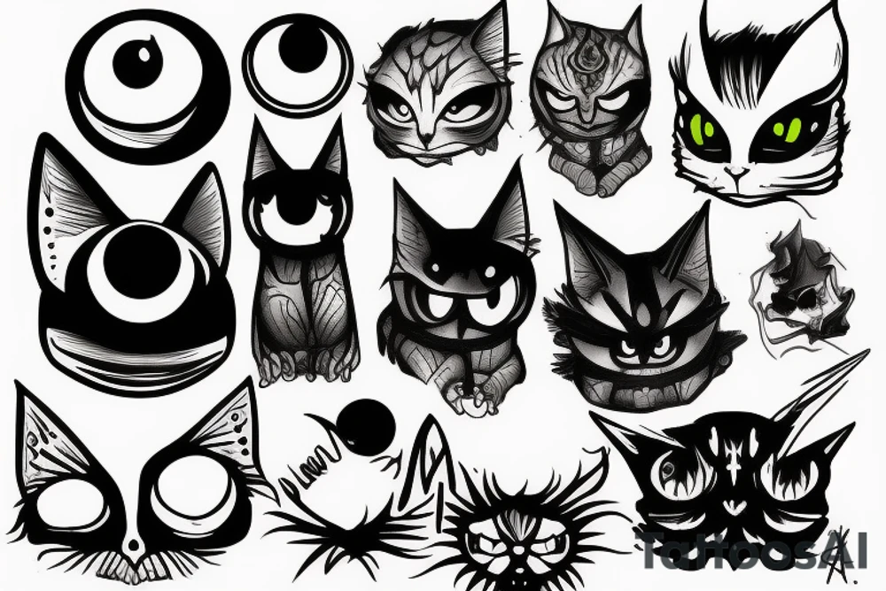 Nightmare eyes tattoo idea
