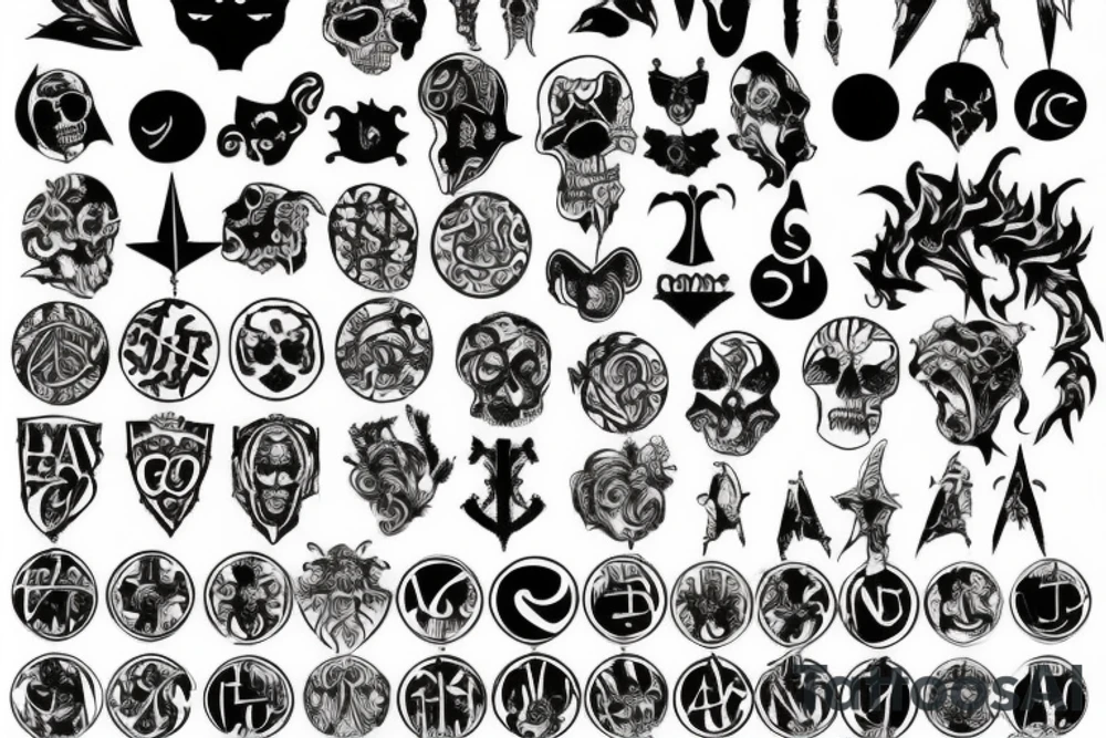 Gothic Numbers all 13, 16, & 19 tattoo idea