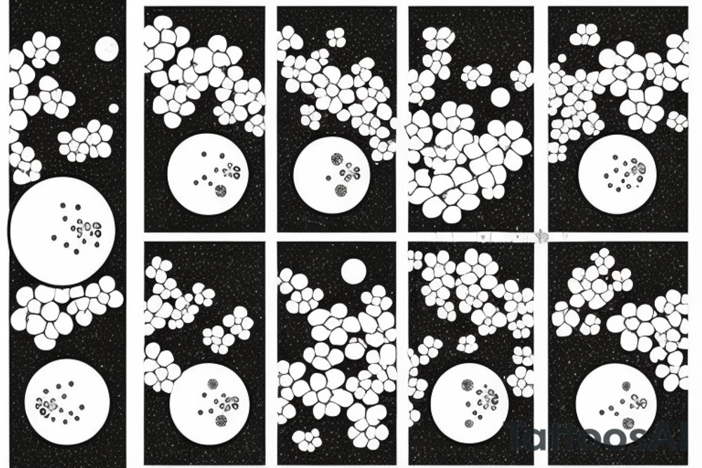 cherry blossoms with moon phases for sternum tattoo idea cherry blossoms with moon phases for sternum tattoo idea