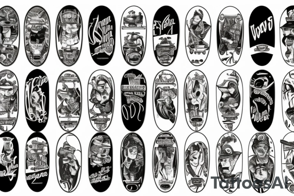 skateboard tattoo idea