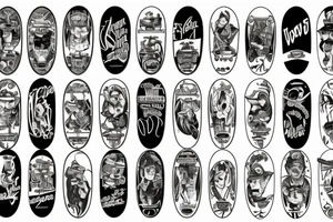 skateboard tattoo idea