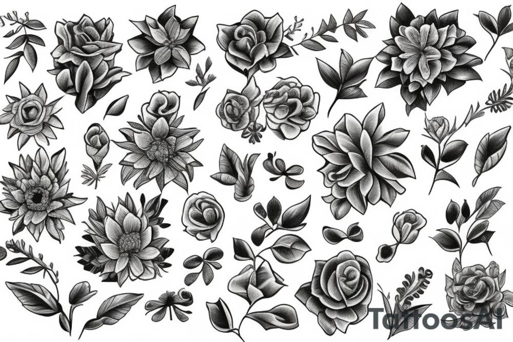 flowers tattoo idea