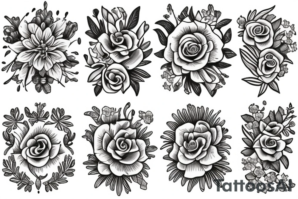 flowers tattoo idea