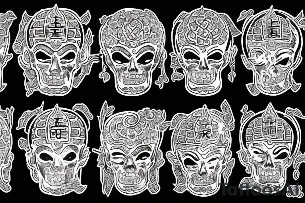 Buddhist Hell tattoo idea