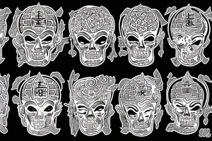 Buddhist Hell tattoo idea