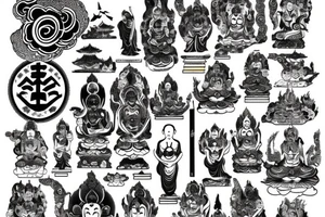 Buddhist Hell tattoo idea