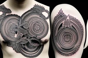 Buddhist Hell pattern tattoo idea