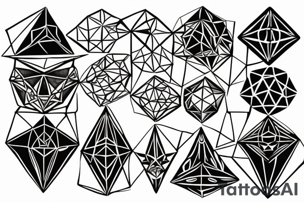platonic solids tattoo idea