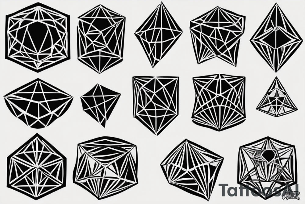 platonic solids tattoo idea