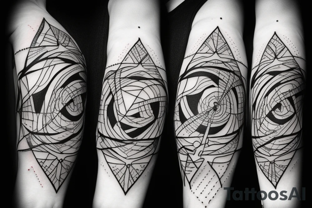 Fusion of Golden ratio and arrow for arm tattoo idea