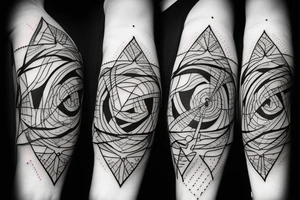 Fusion of Golden ratio and arrow for arm tattoo idea