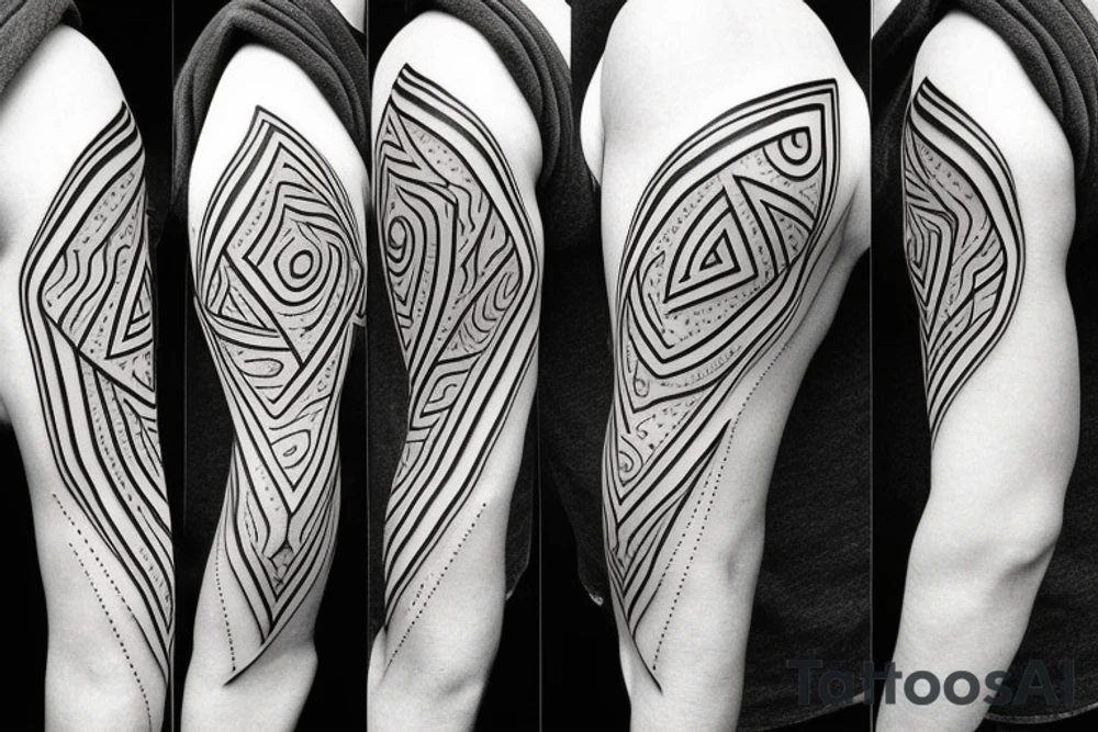 Fusion of Golden ratio and arrow for arm tattoo idea