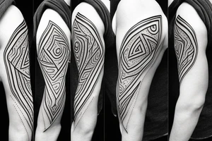 Fusion of Golden ratio and arrow for arm tattoo idea