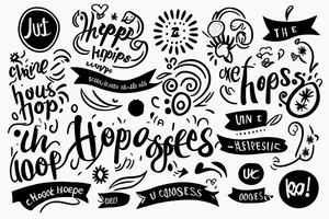 just the text “choose happiness” tattoo idea