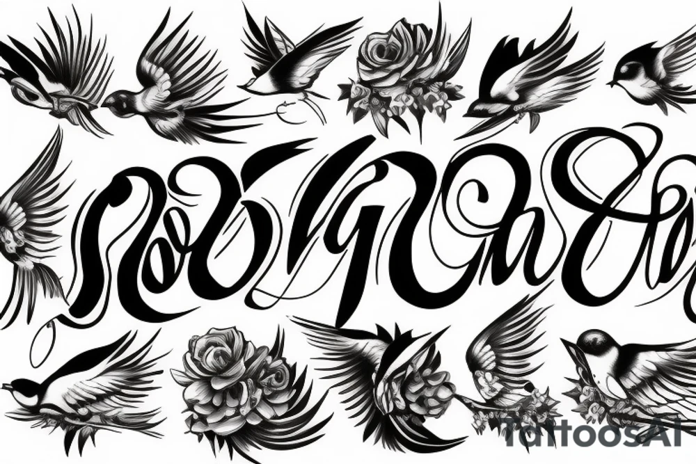 Bird taking off tattoo idea