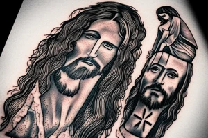 Jesus and horse tattoo idea