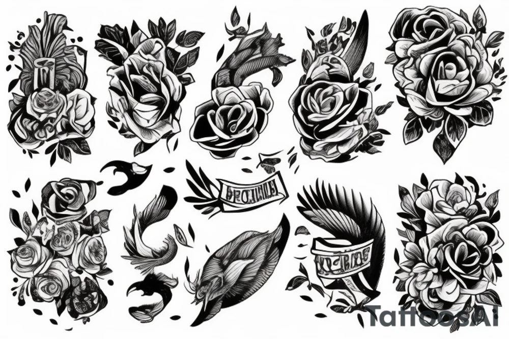 Волк с крыльями tattoo idea