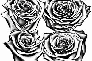 rose roman numeral date tattoo tattoo idea