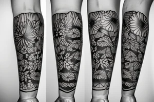 A tattoo on arm of a single violate flower tattoo idea