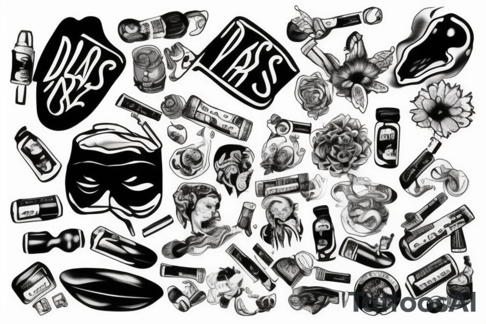 drugs tattoo idea
