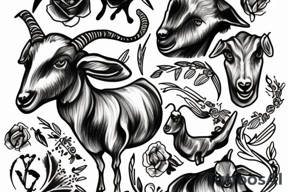 the goat tattoo idea