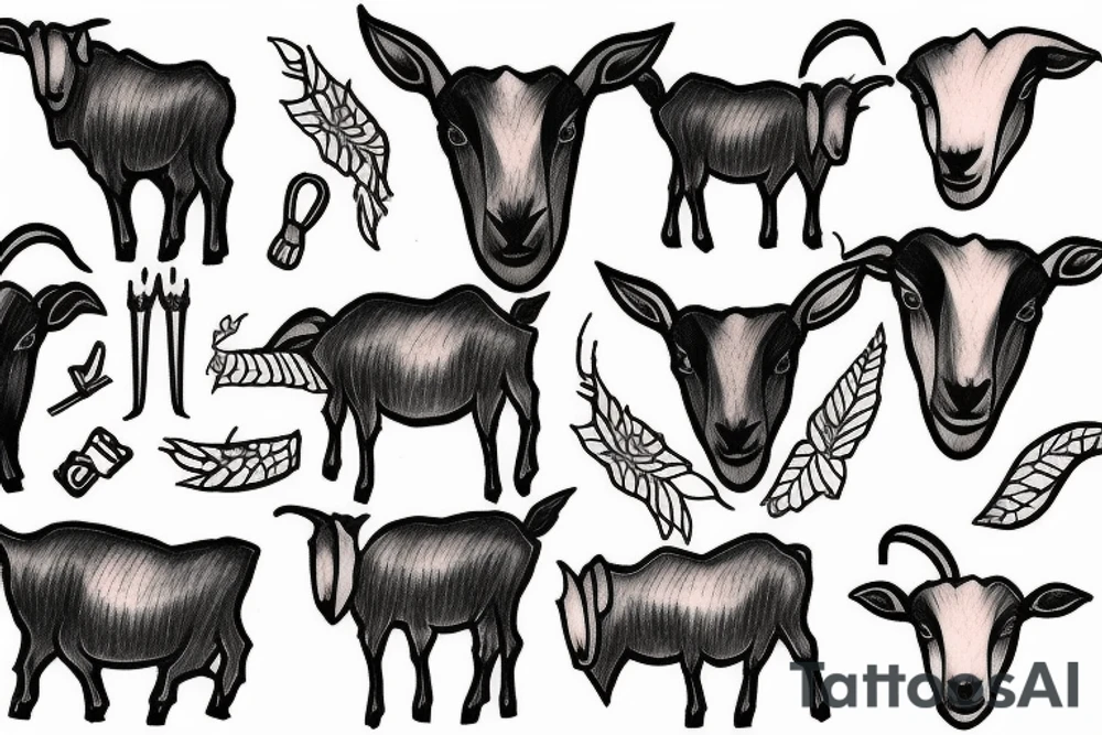the goat tattoo idea