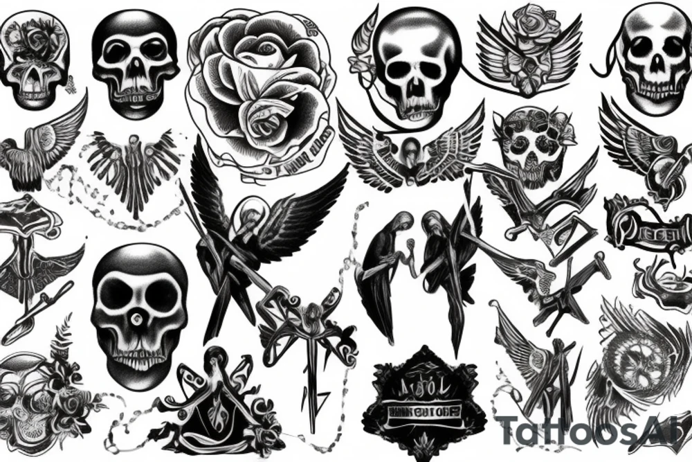 angel of death tattoo idea