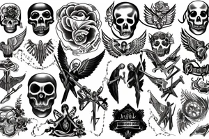 angel of death tattoo idea