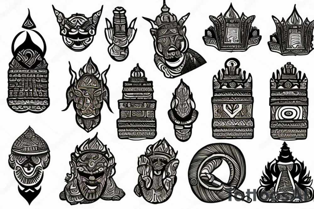 Hinduism judaism skiing tattoo idea