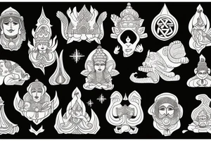 Hinduism judaism skiing tattoo idea
