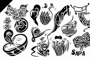 my love for graphic design and salsa dance tattoo idea