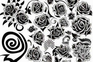 my love for graphic design and salsa dance tattoo idea