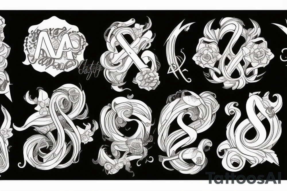 S V A with infinity tattoo idea