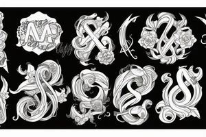 S V A with infinity tattoo idea