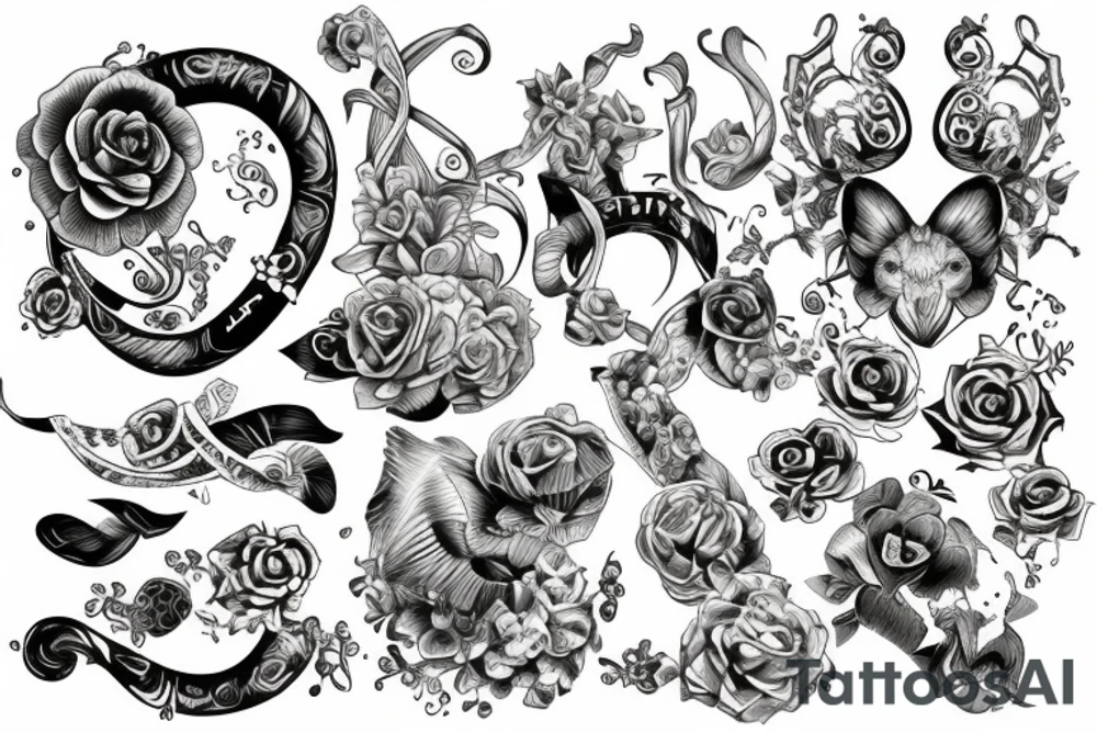 S V A with infinity tattoo idea