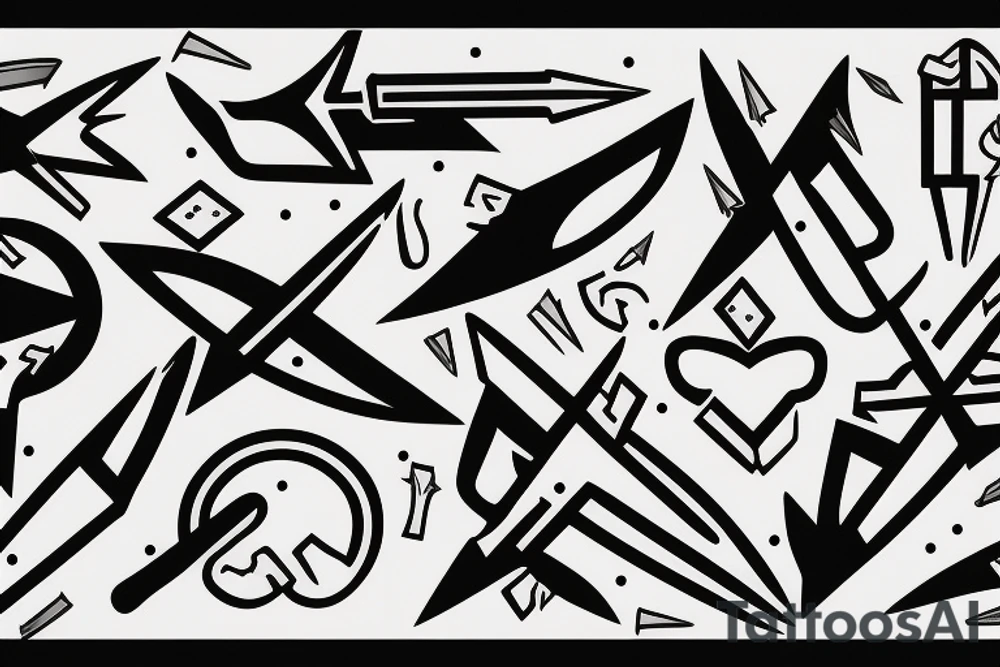 in-n-out arrow tattoo idea