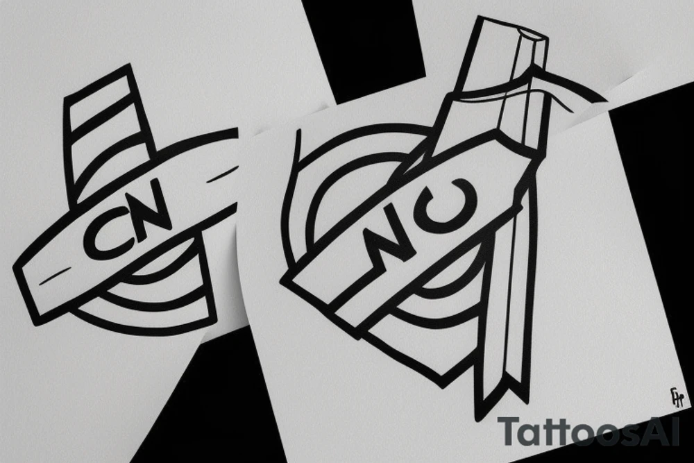 in-n-out arrow tattoo idea