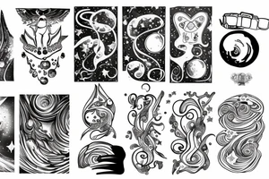 Galaxy tattoo idea