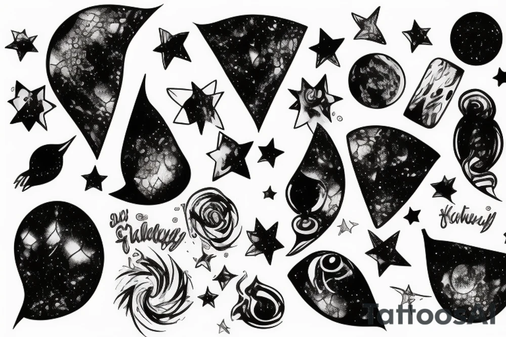 Galaxy tattoo idea
